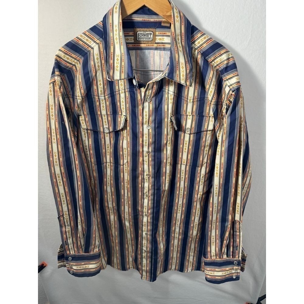 Schmidt‎ | vintage sMen's Cowboy Work Shirt | Thick Material Size XL